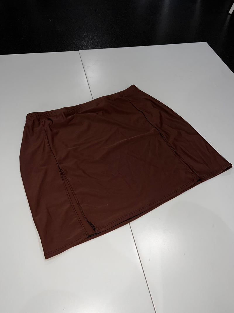 Sample Sale - Groovy Girl (Block Brown) - Split Skirt