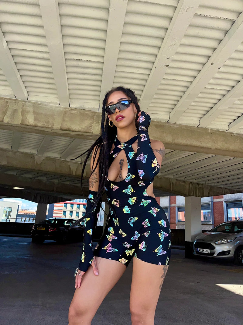 Ready to Ship - Butterfly - Maddy Unitard & Sleeves