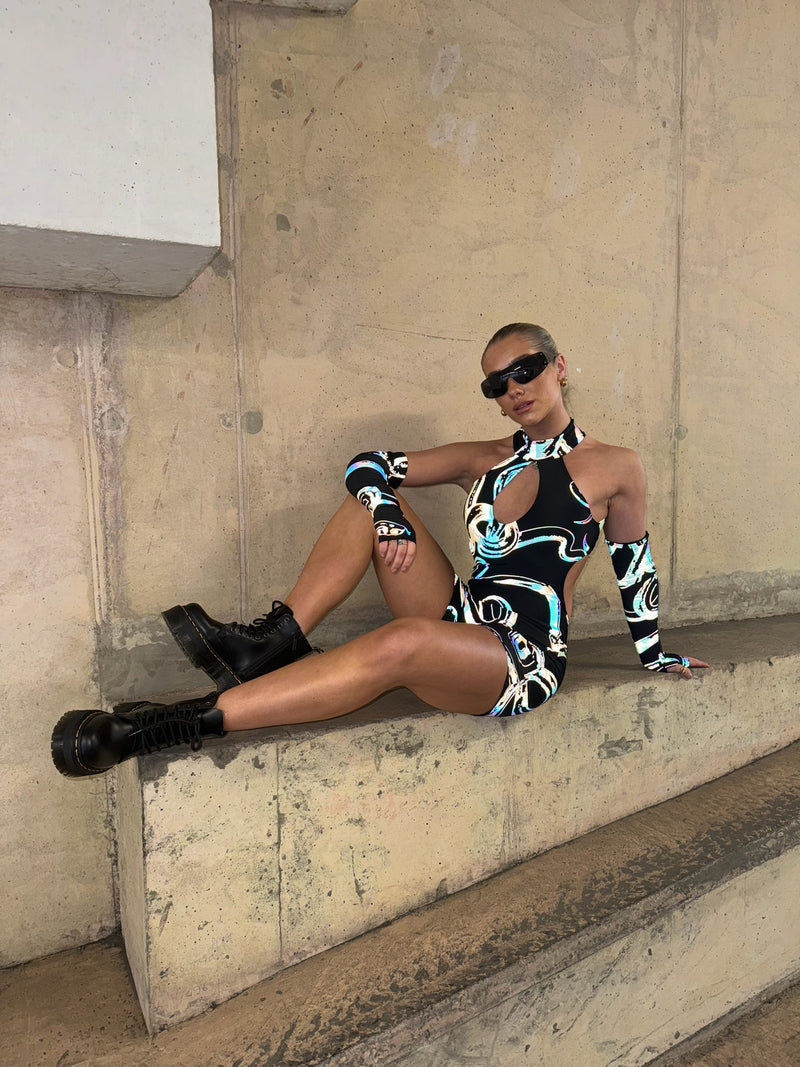 Ready To Ship - Viper - Maddy Unitard & Sleeves