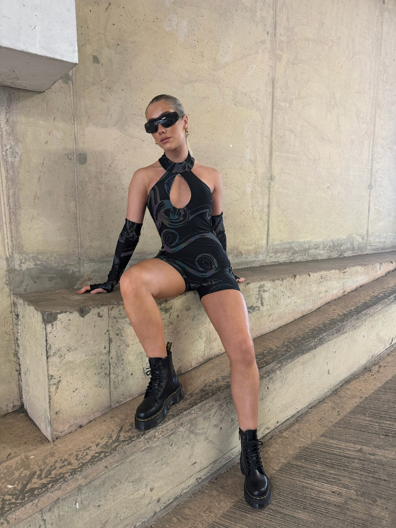 Ready To Ship - Viper - Maddy Unitard & Sleeves
