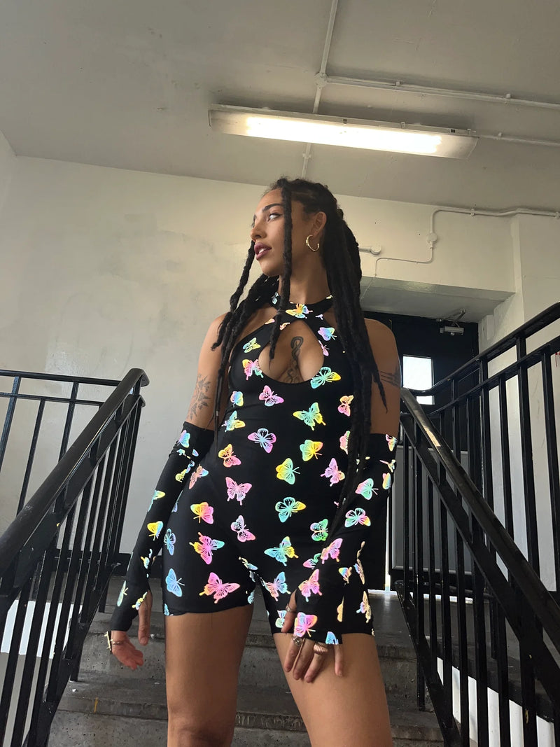 Ready to Ship - Butterfly - Maddy Unitard & Sleeves