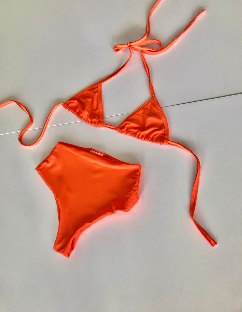 Sample Sale - Groovy Girl (Block Orange) - Bikini Set