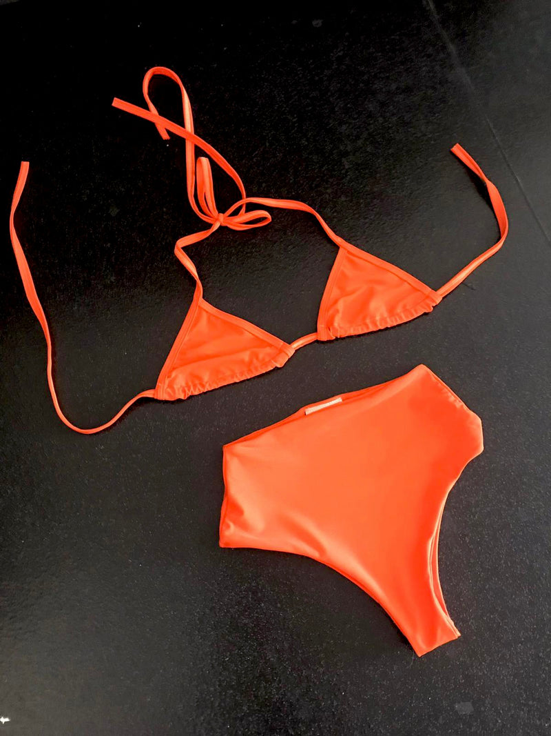 Sample Sale - Groovy Girl (Block Orange) - Bikini Set