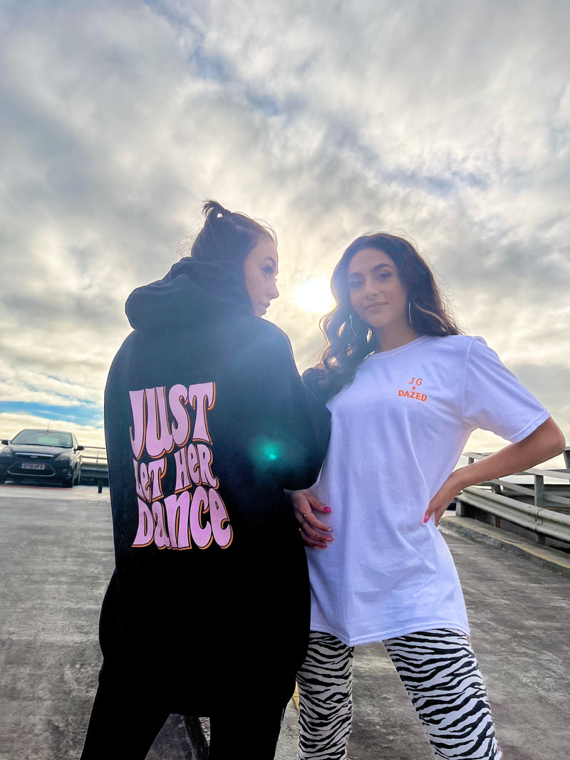 Just Let Her Dance - Pink/Orange Print T-Shirt