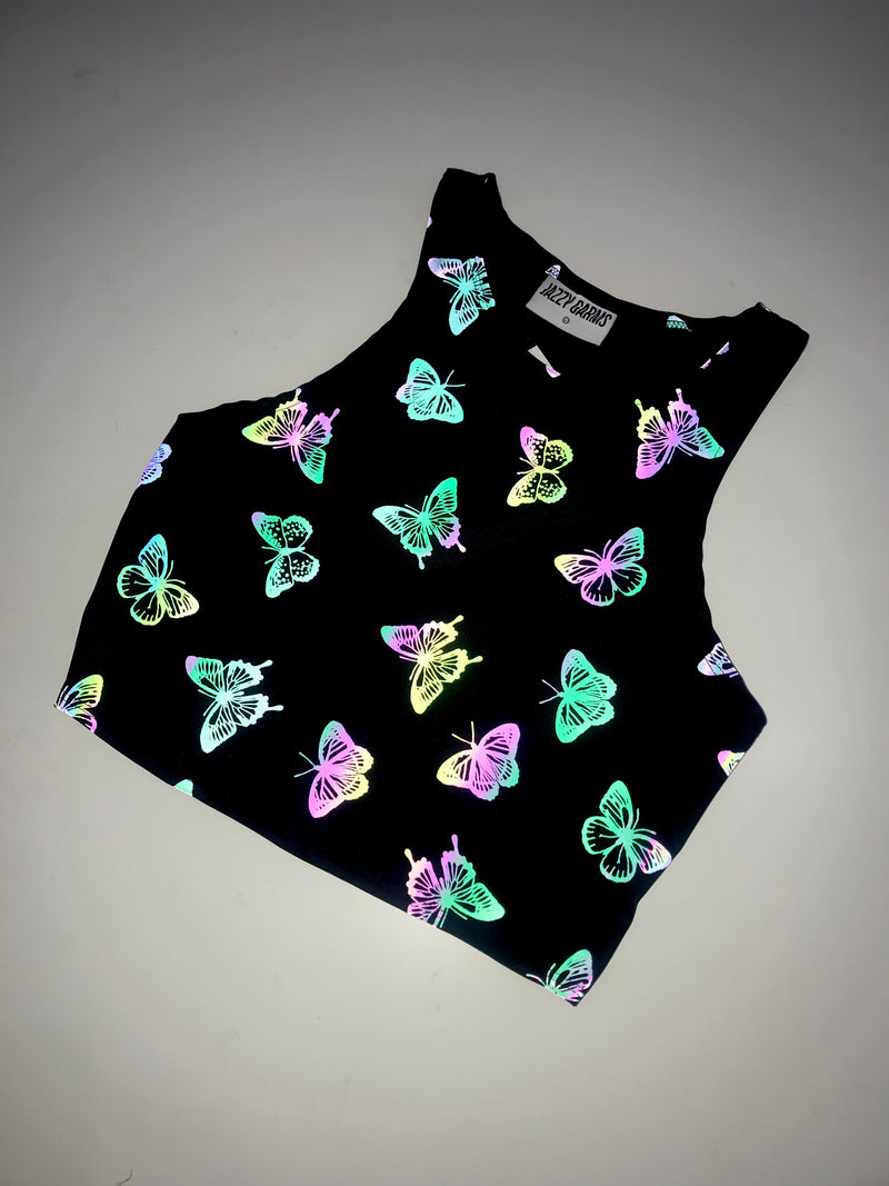 Ready to Ship - Cosmic Butterfly - Racer Top