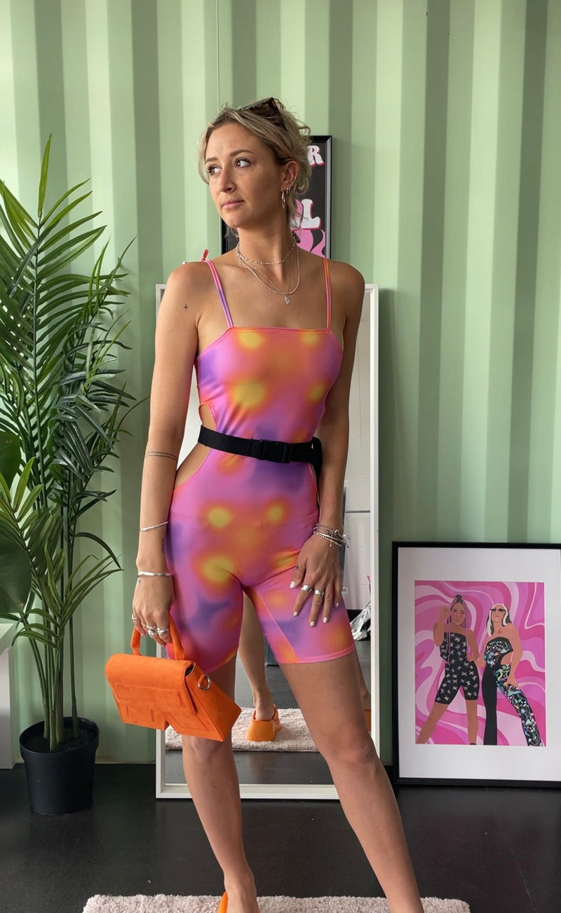 Ready To Ship - Aura - Cut Out Unitard (Lycra)