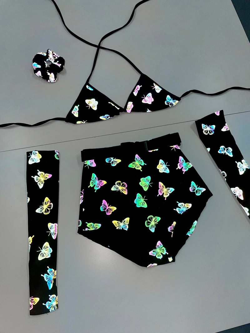 Ready To Ship - Cosmic Butterfly - Hotpants