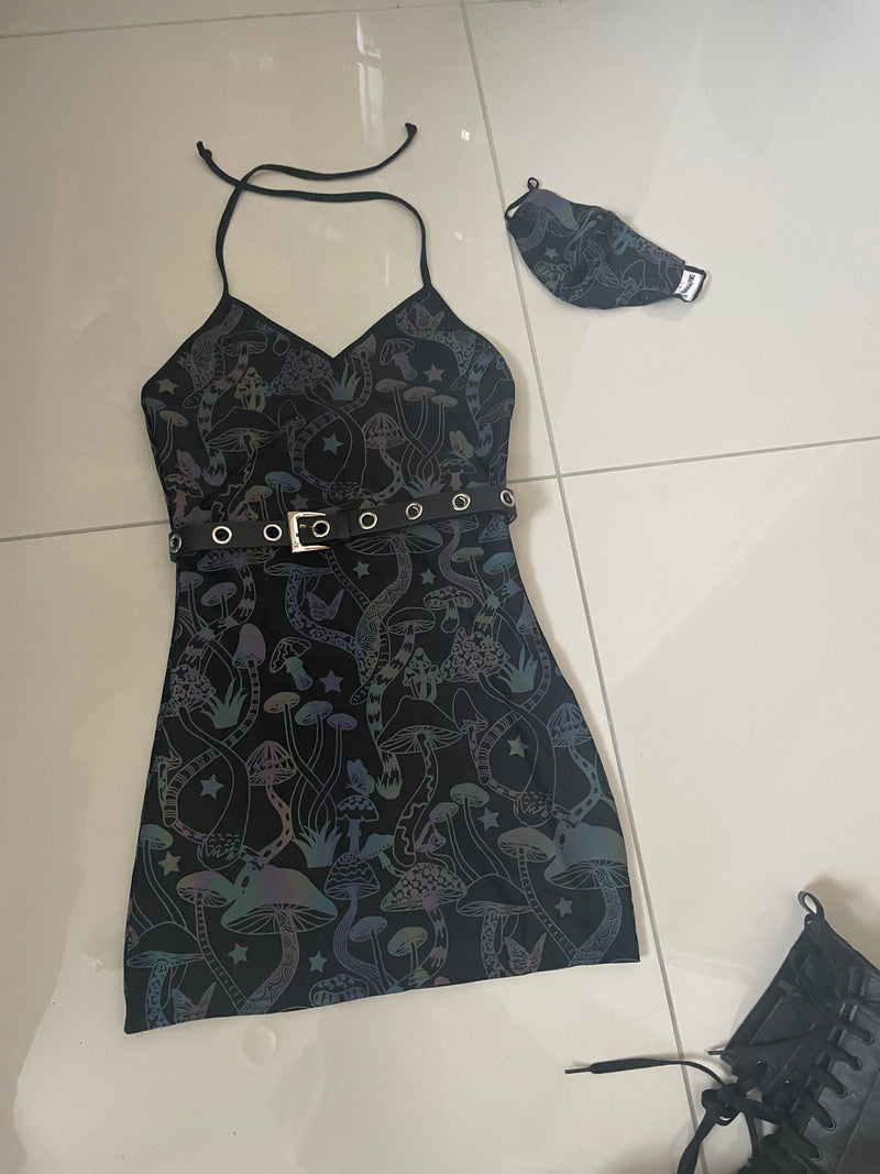 Cosmic Groovy Girl - V-Neck Dress