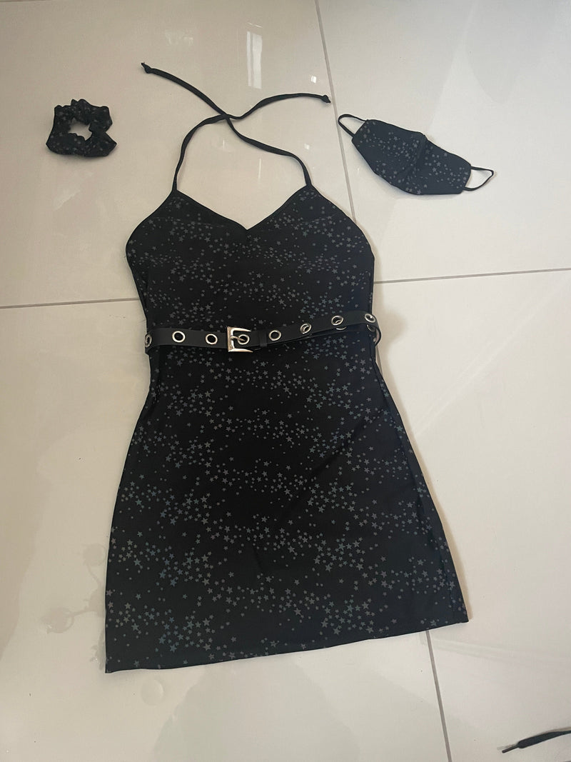 Cosmic Groovy Girl - V-Neck Dress