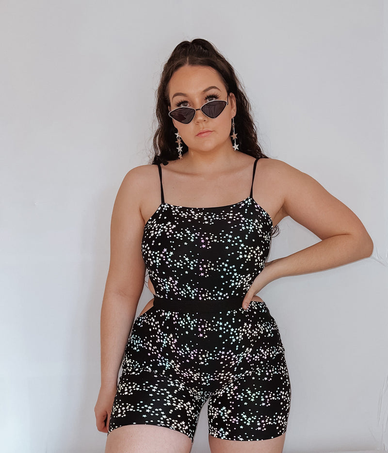 Ready to Ship - Cosmic Butterfly - Cut Out Unitard