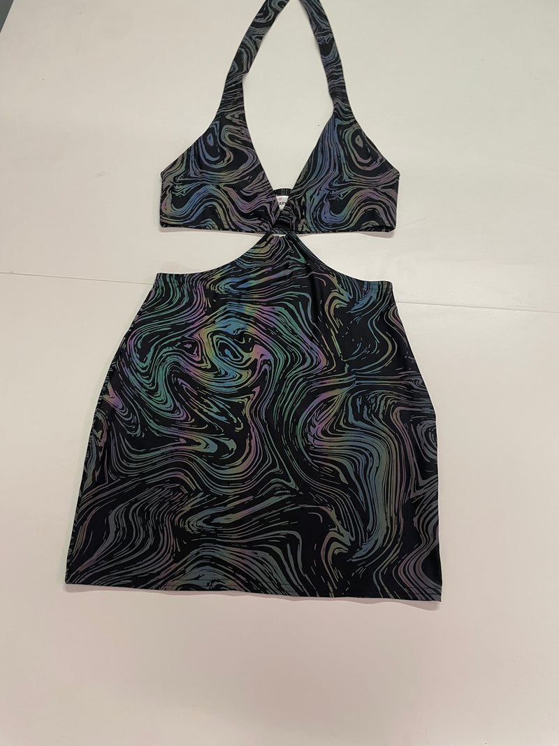 Cosmic Collection - O-Ring Halter Dress (All Prints)