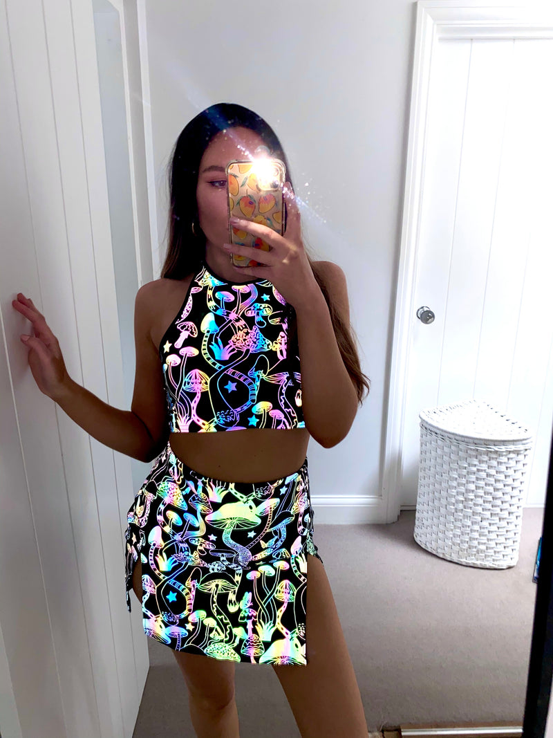 Cosmic Groovy Girl - Halter Top