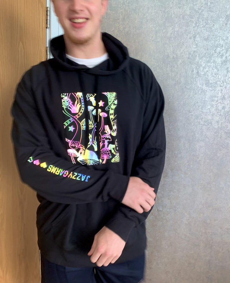 Ready To Ship - Jazzy X Mellow - Psychedelic Wonderland (Mushroom) Hoodie (Unisex)