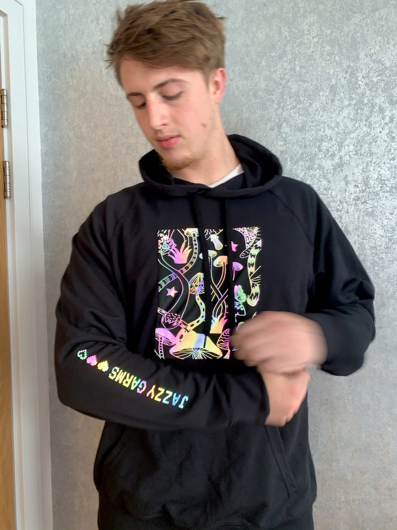 Mushroom reflective hoodie new arrivals
