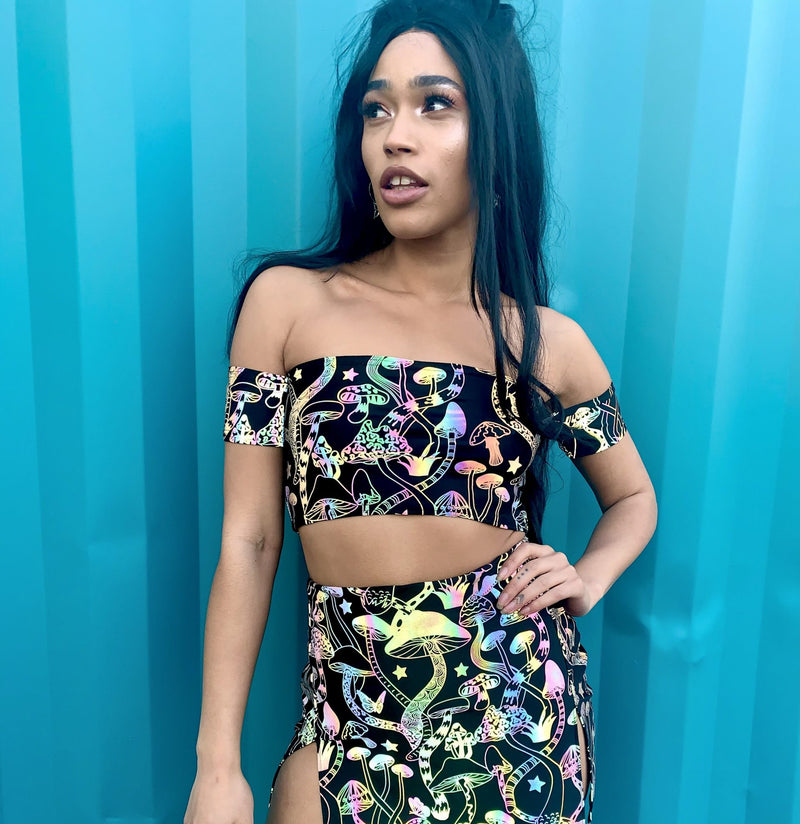 Psychedelic Wonderland - Off-Shoulder Bandeau