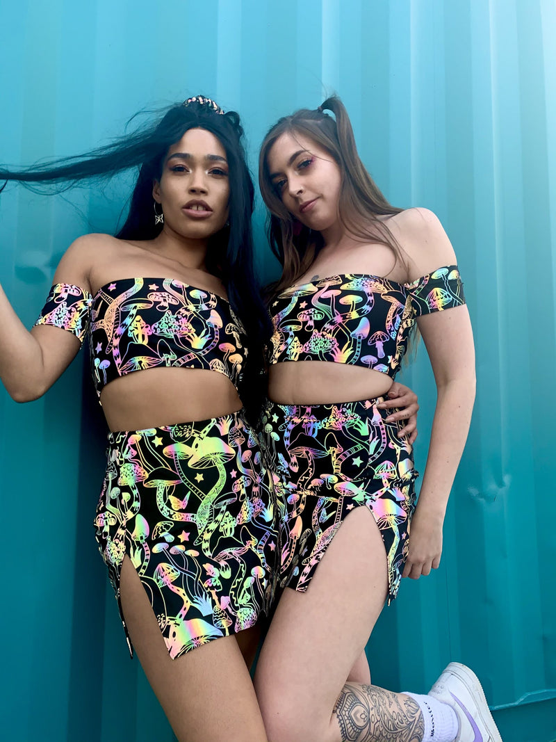 Psychedelic Wonderland - Off-Shoulder Bandeau