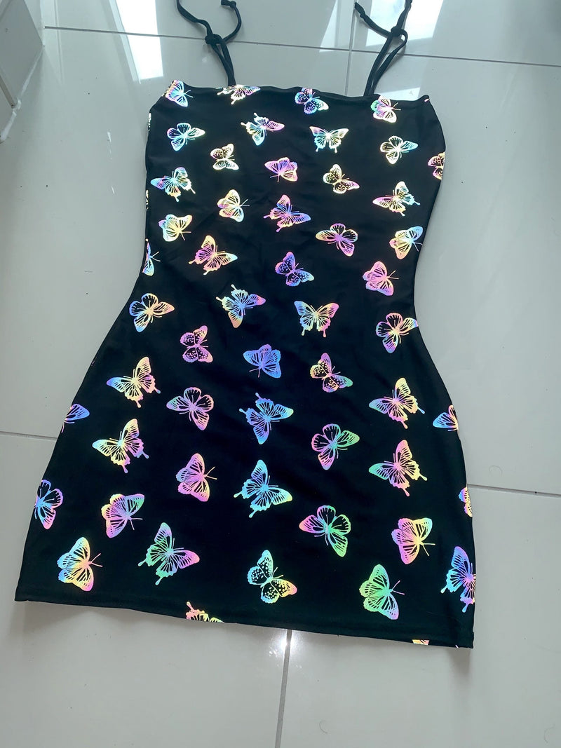 Ready to Ship - Cosmic Butterfly - Bodycon Dress
