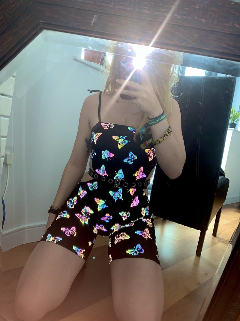 Ready to Ship - Cosmic Butterfly - Cut Out Unitard