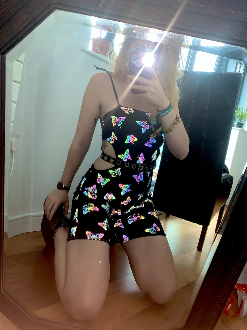 Ready to Ship - Cosmic Butterfly - Cut Out Unitard