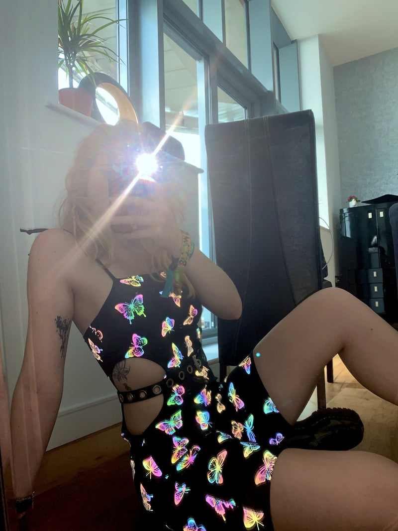 Ready to Ship - Cosmic Butterfly - Cut Out Unitard