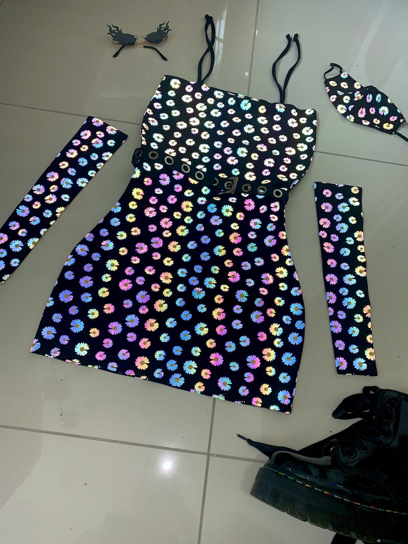 Cosmic Groovy Girl - Bodycon Dress