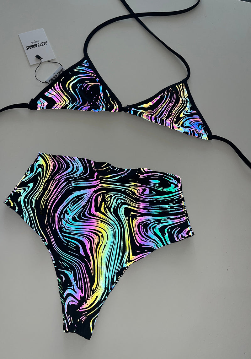 Cosmic Ripple - Triangle Bikini Set