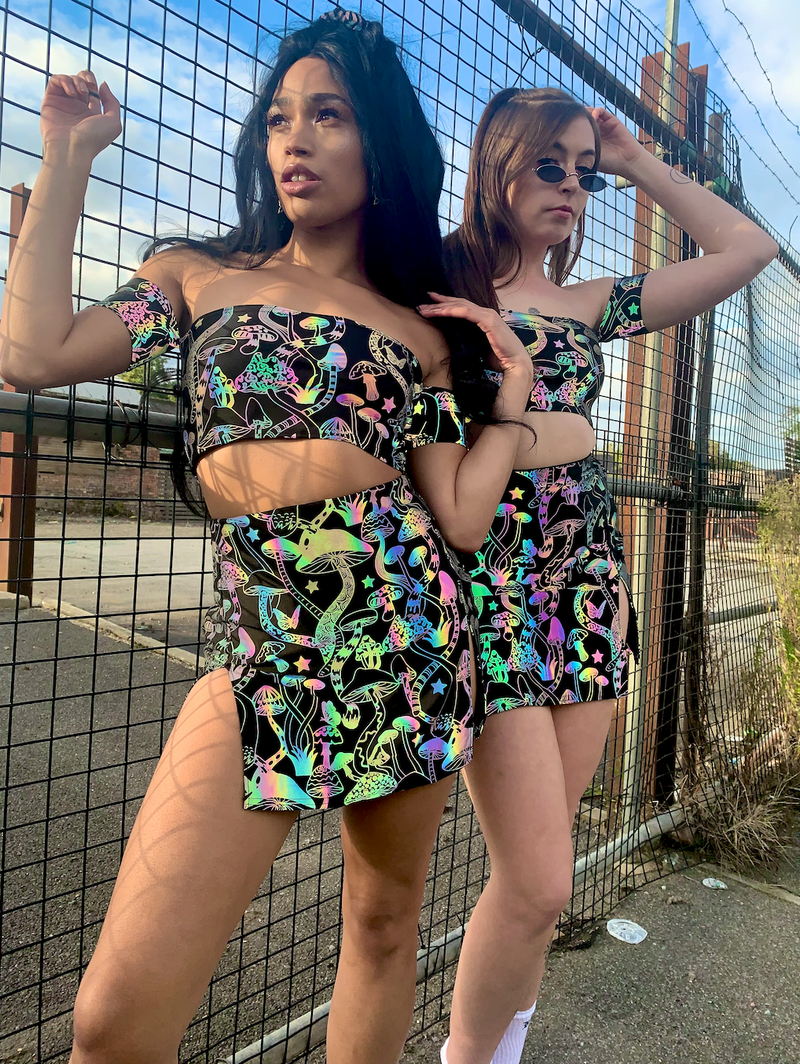 Psychedelic Wonderland - Off-Shoulder Bandeau