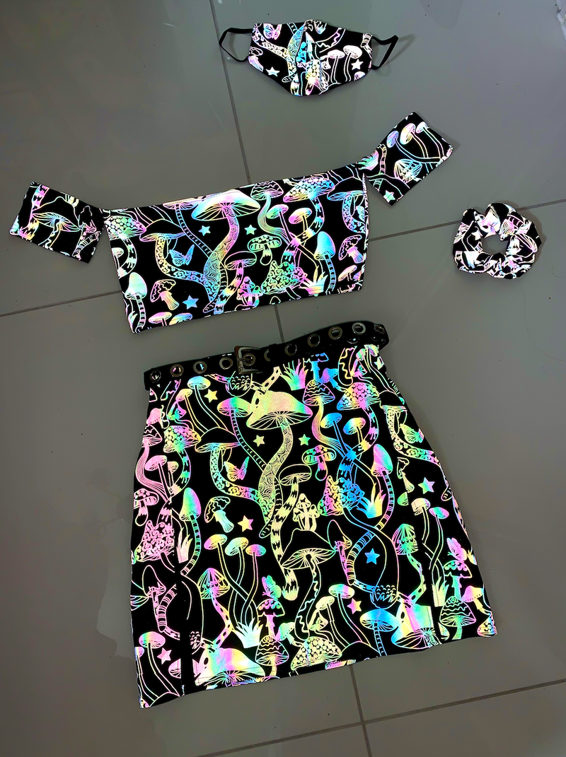 Psychedelic Wonderland - Off-Shoulder Bandeau