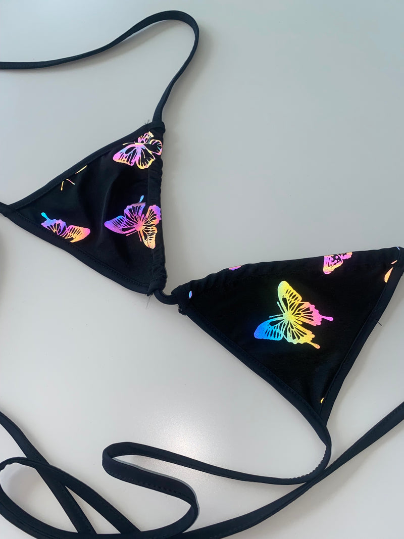 Ready To Ship - Cosmic Butterfly - Triangle Bralette