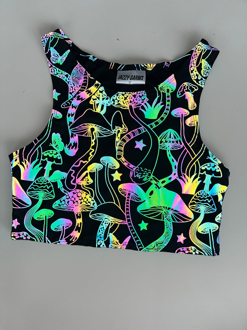Ready to Ship - Psychedelic Wonderland - Racer Top