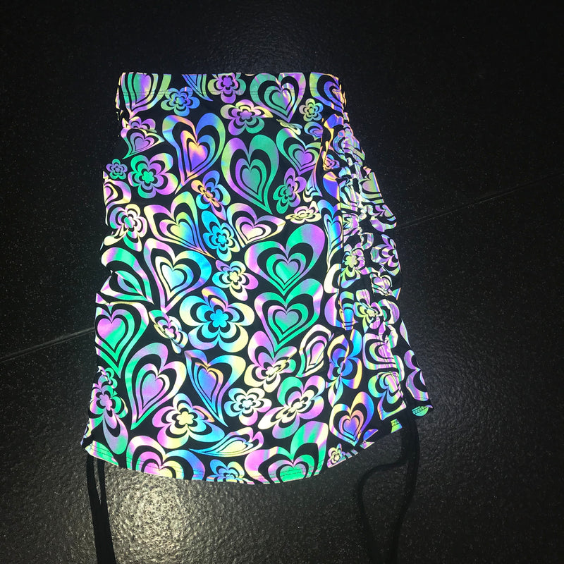 Sample - Cosmic Groovy Girl Ruched Skirt (Shorter Waistband)