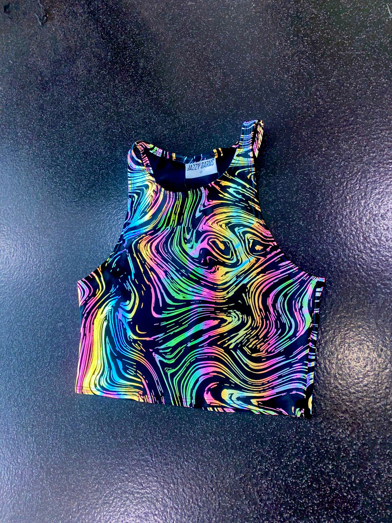 Ready to Ship - Cosmic Ripple- Racer Top