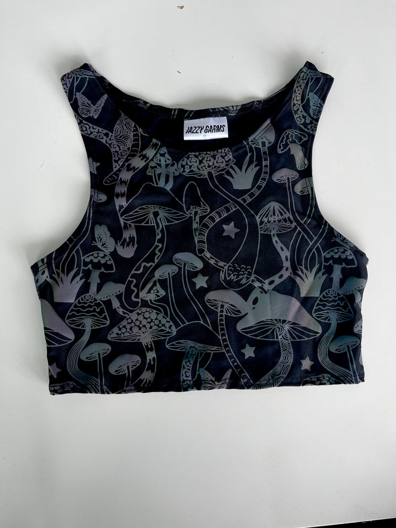 Ready to Ship - Psychedelic Wonderland - Racer Top