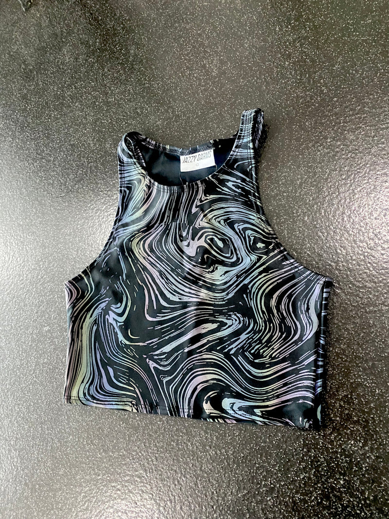 Ready to Ship - Cosmic Ripple- Racer Top