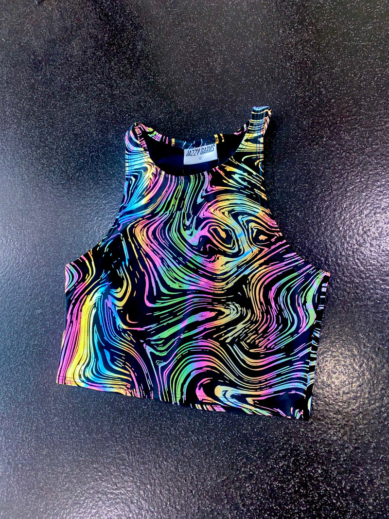 Ready to Ship - Cosmic Ripple- Racer Top