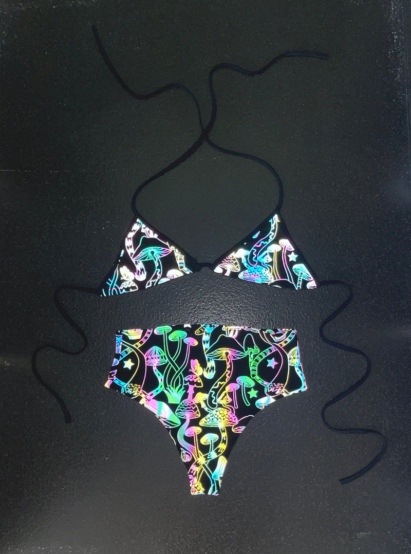 Ready To Ship - Psychedelic Wonderland - Triangle Bralette