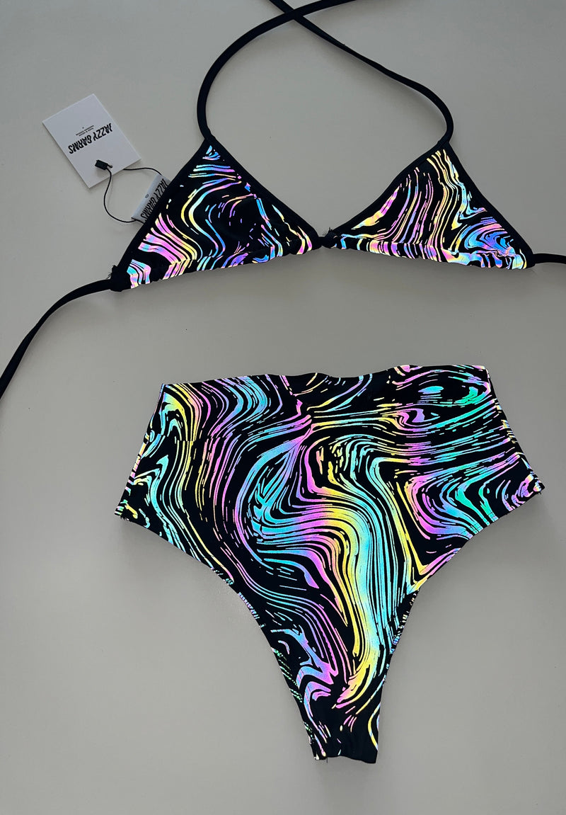 Cosmic Ripple - Triangle Bikini Set